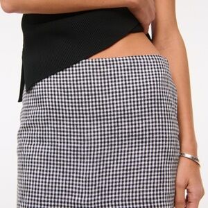 Abercrombie scarlet linen blend mini skirt